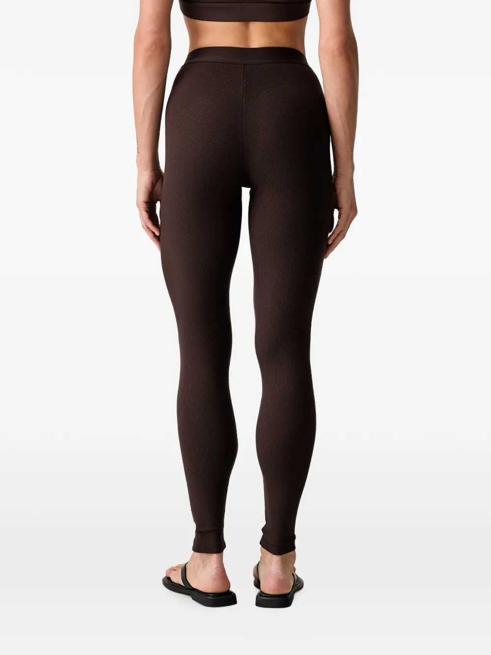 GUESS USA Ribgebreide legging Bruin