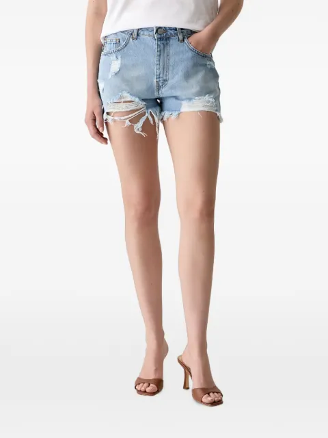 Haveone shorts con efecto envejecido