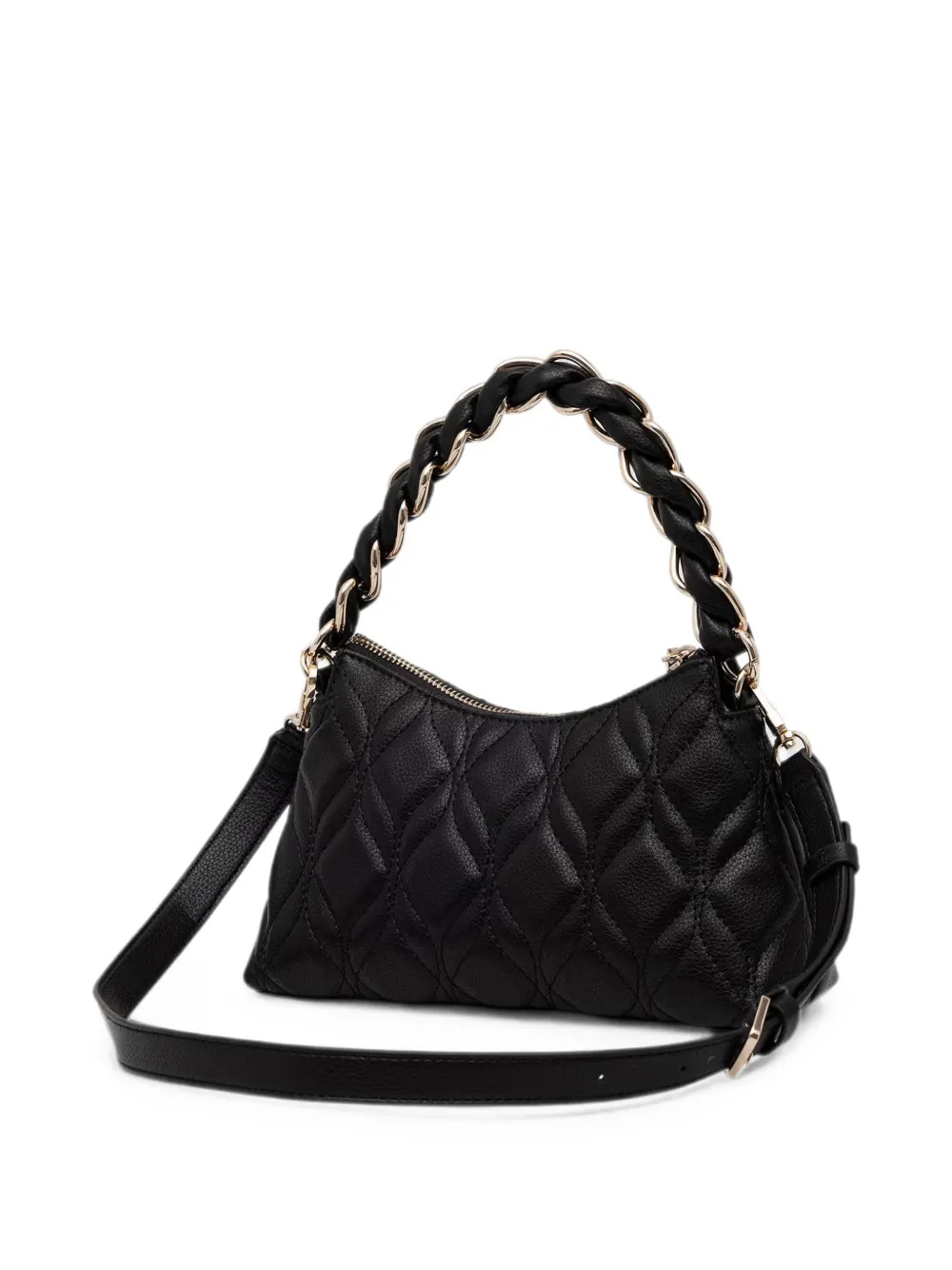 GUESS USA Maxine gewatteerde shopper met gevlochten handvat Zwart