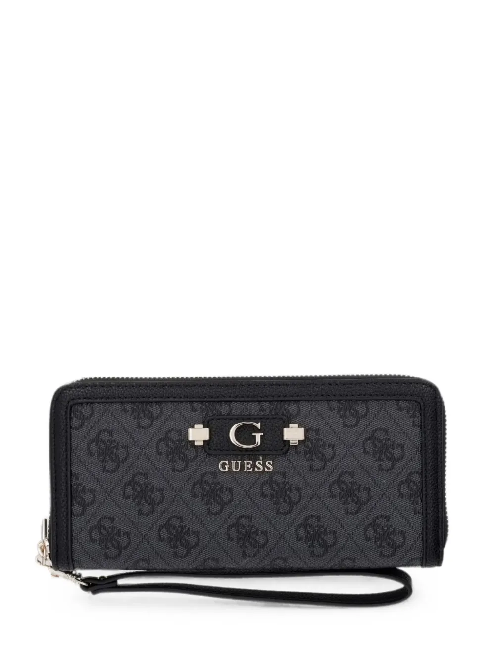 GUESS USA Lindsey logo-plaque wallet - Grau