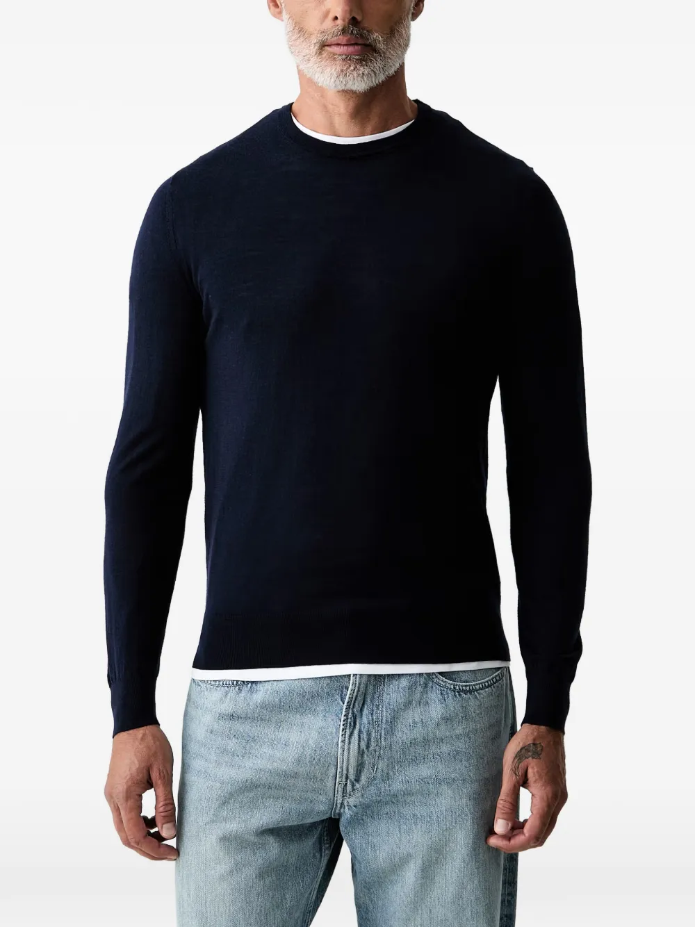 Hackett London long-sleeve crew neck sweater - Blu