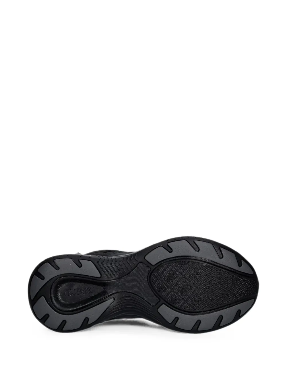 GUESS USA Squan logo-patch sneakers Zwart