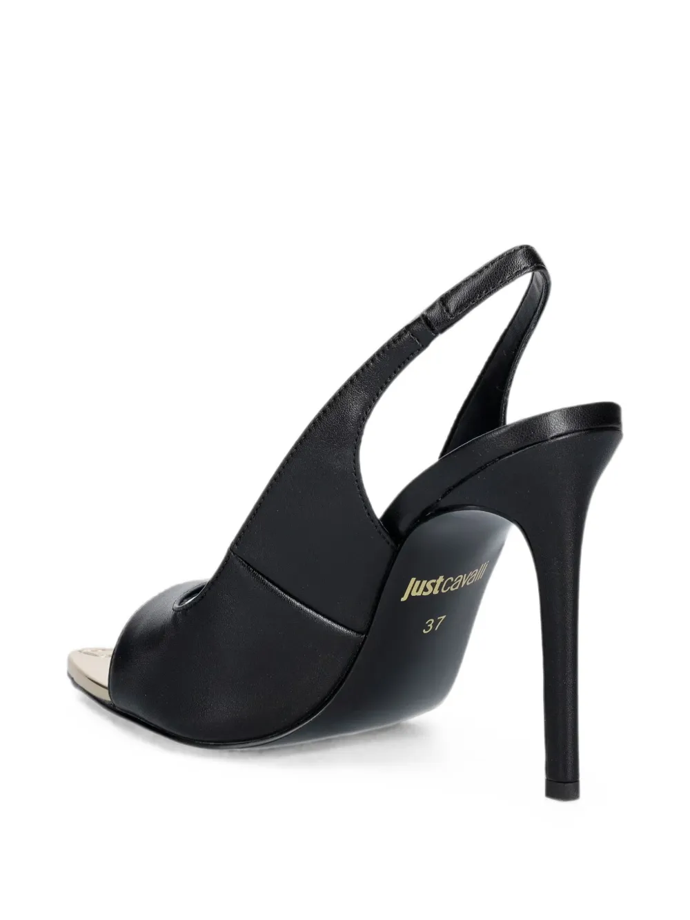 Just Cavalli slingback-strap pumps Zwart