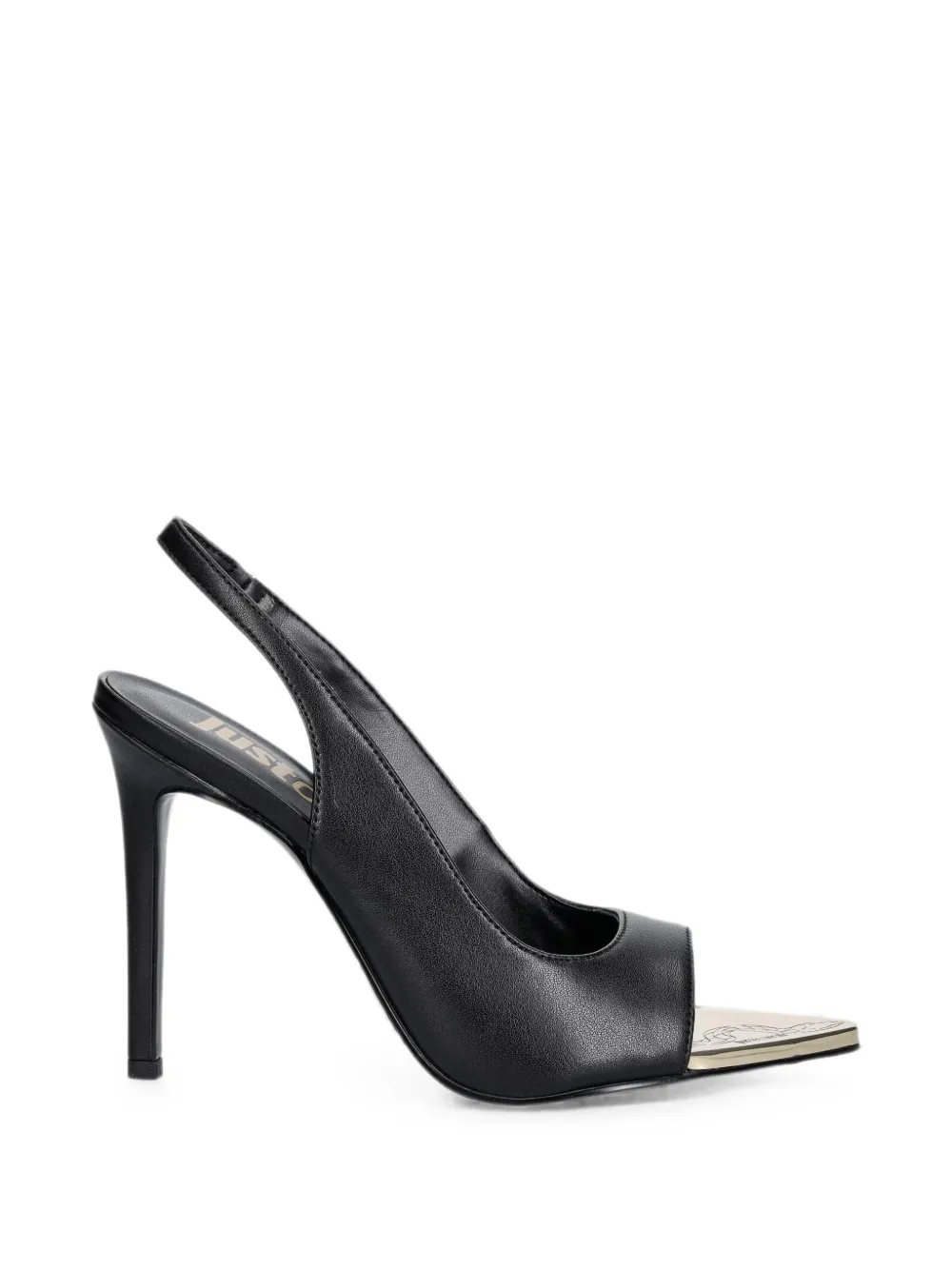 Just Cavalli slingback-strap pumps Zwart