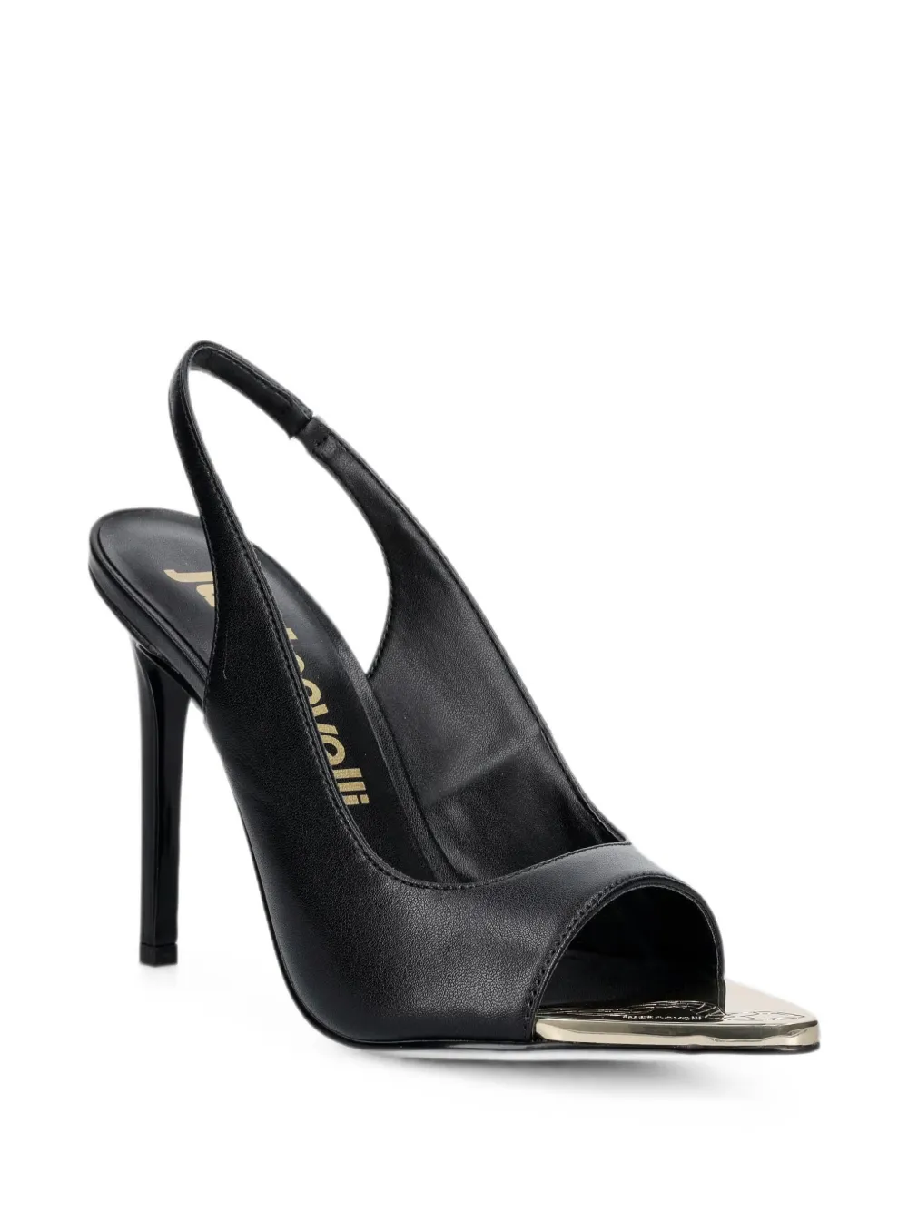 Just Cavalli slingback-strap pumps Zwart