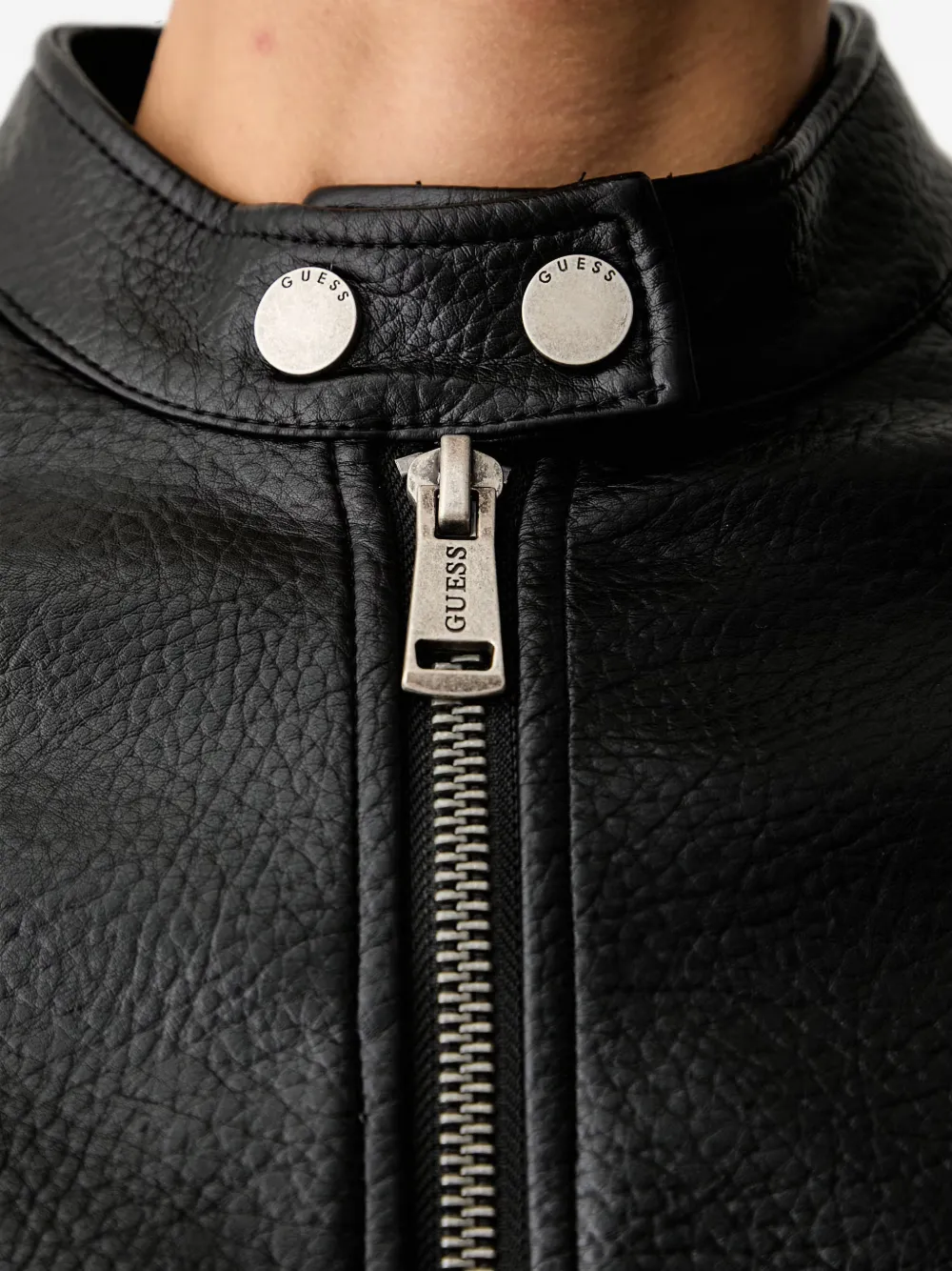 GUESS USA Jack met vlakken en textuur Zwart