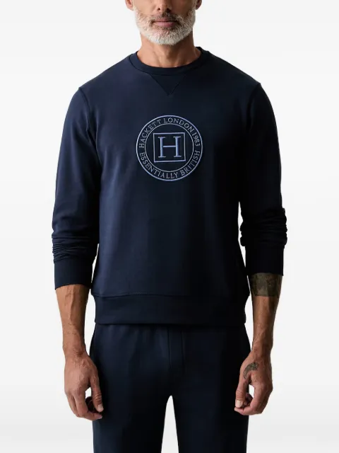 Hackett London logo-embroidered crew neck sweatshirt