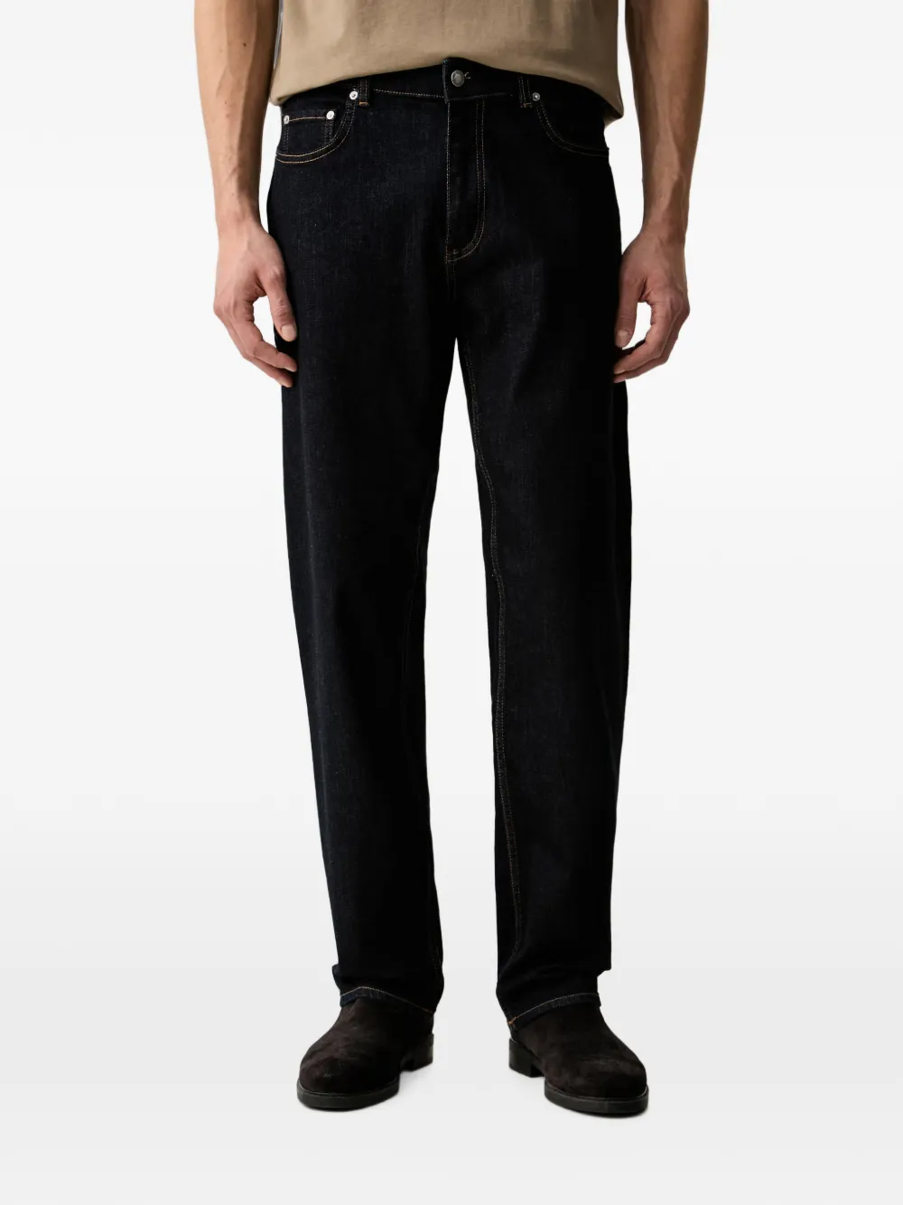 GUESS USA logo-patch pocket jeans - Blu