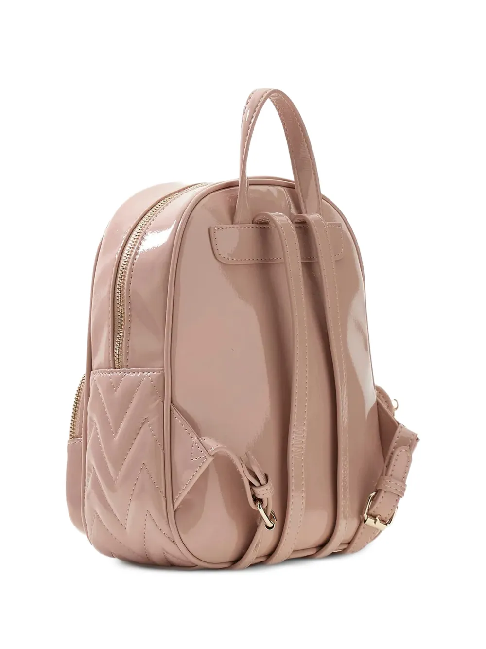 guess kids chevron-quilted logo-detail backpack - Rosa