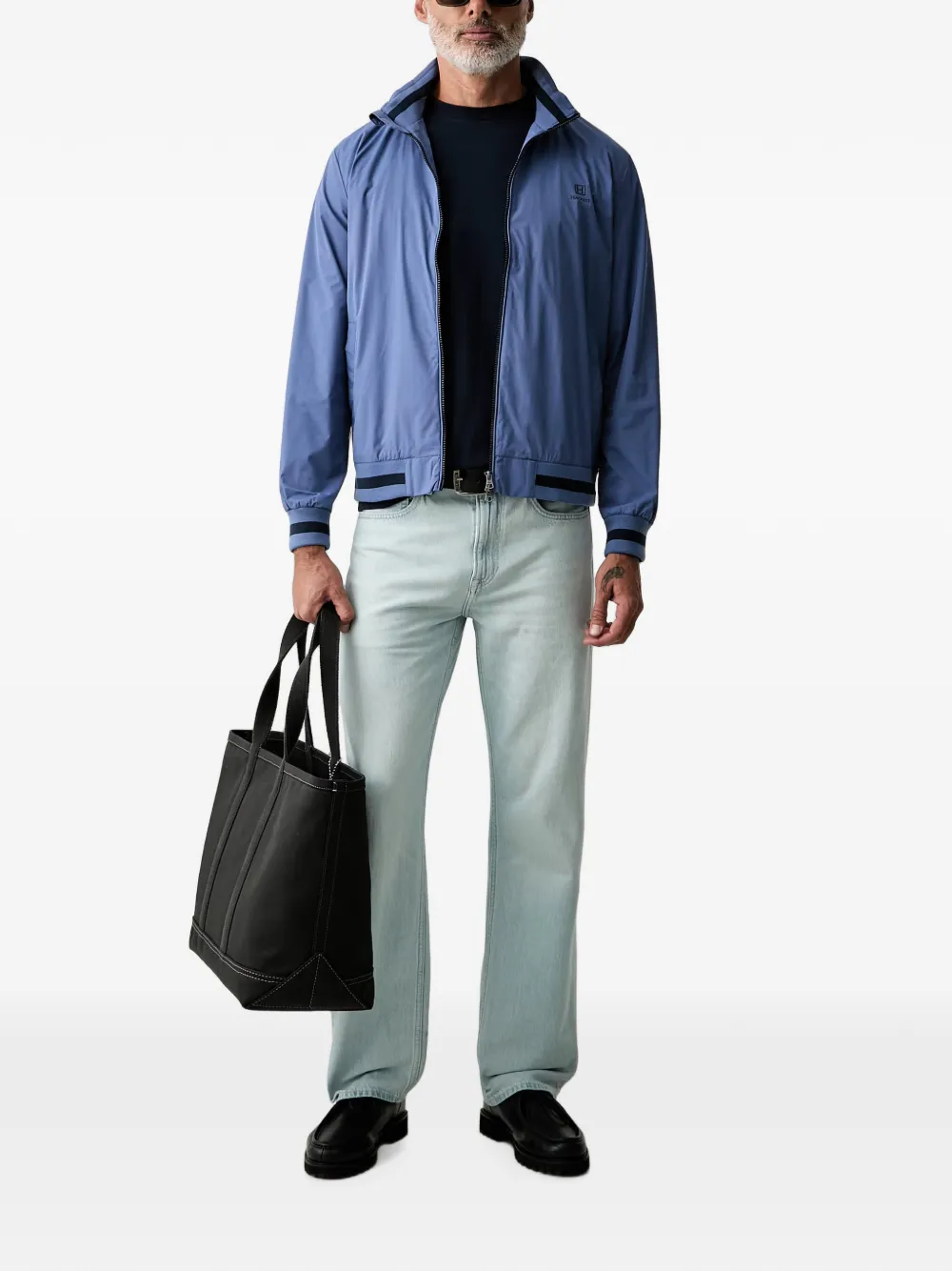 Hackett London T-shirt met logoprint Blauw