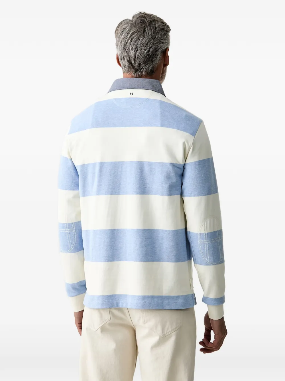 Hackett London Gestreept poloshirt Beige