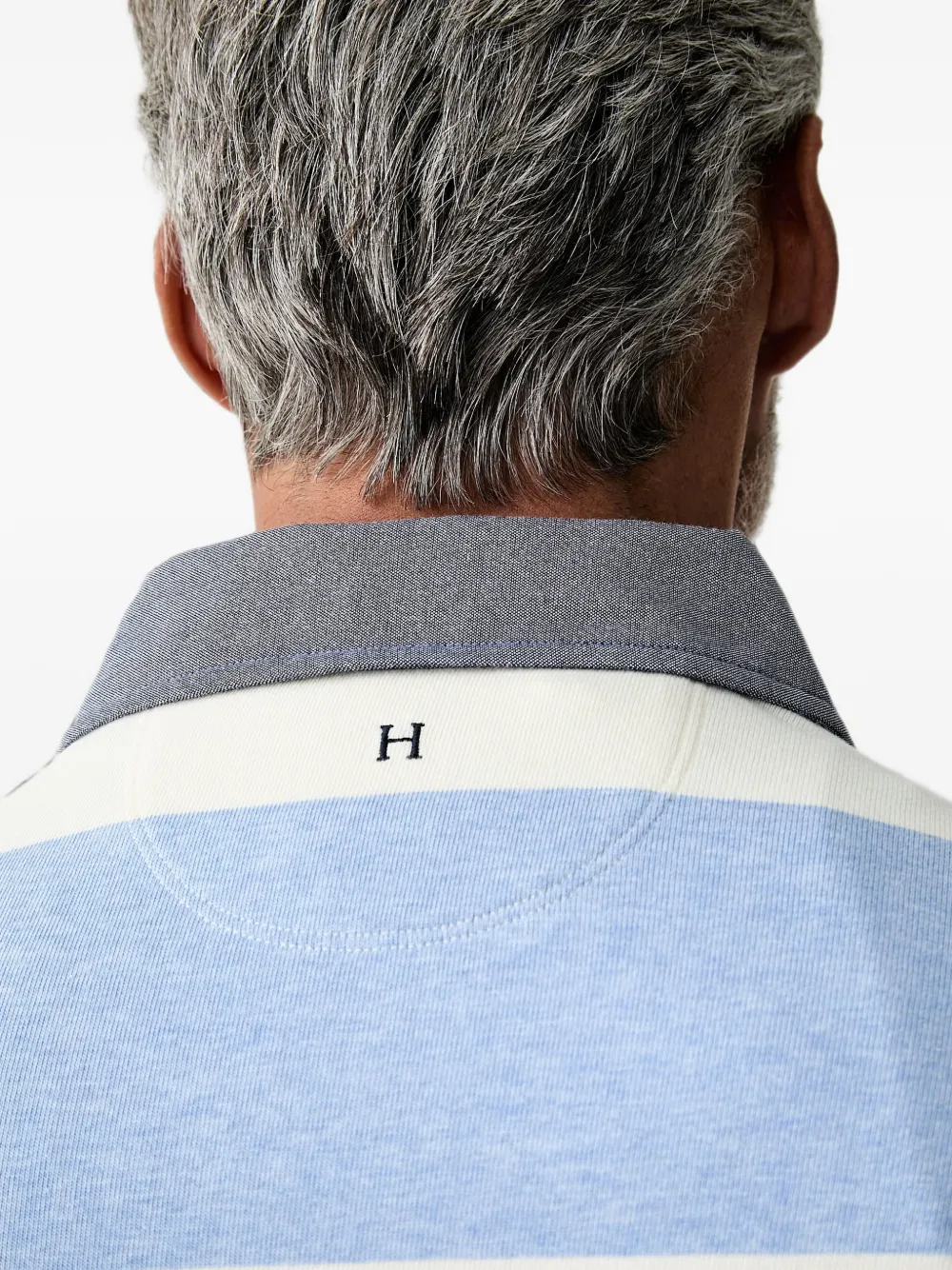 Hackett London Gestreept poloshirt Beige