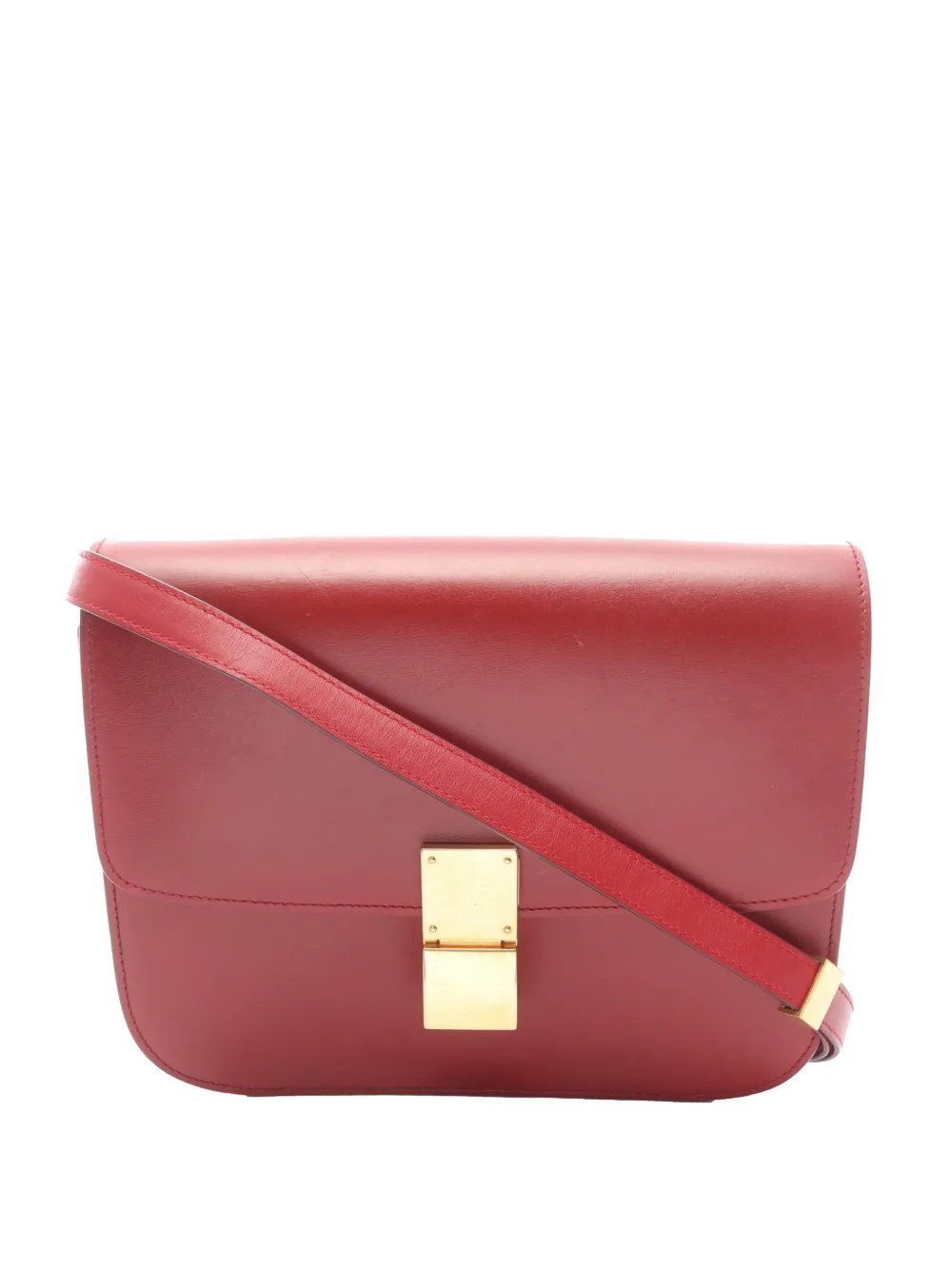 Celine Pre-Owned 2010-2026 Medium Calfskin Classic Box crossbody bag - Red