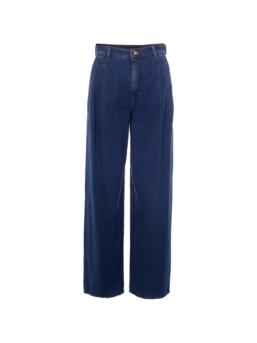 Max Mara pleated wide-leg jeans - Blu