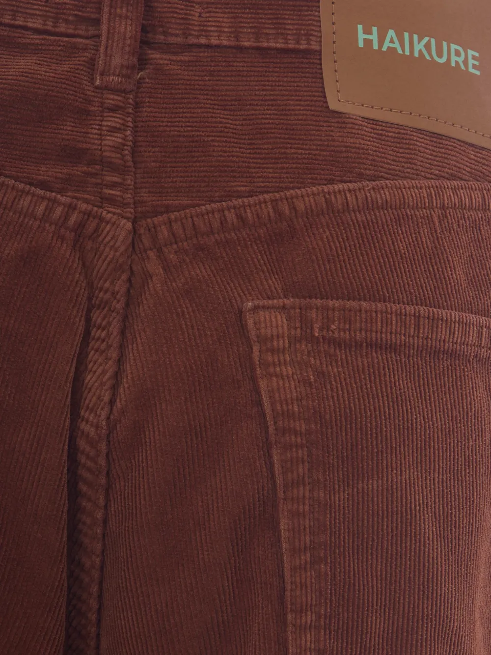 Haikure Ribfluwelen broek met wijde pijpen Bruin