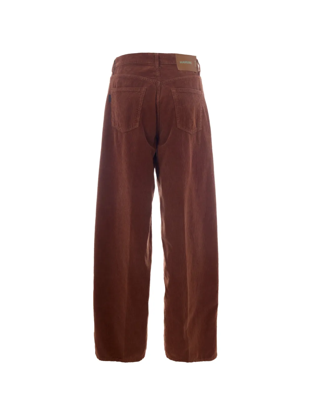 Haikure Ribfluwelen broek met wijde pijpen Bruin