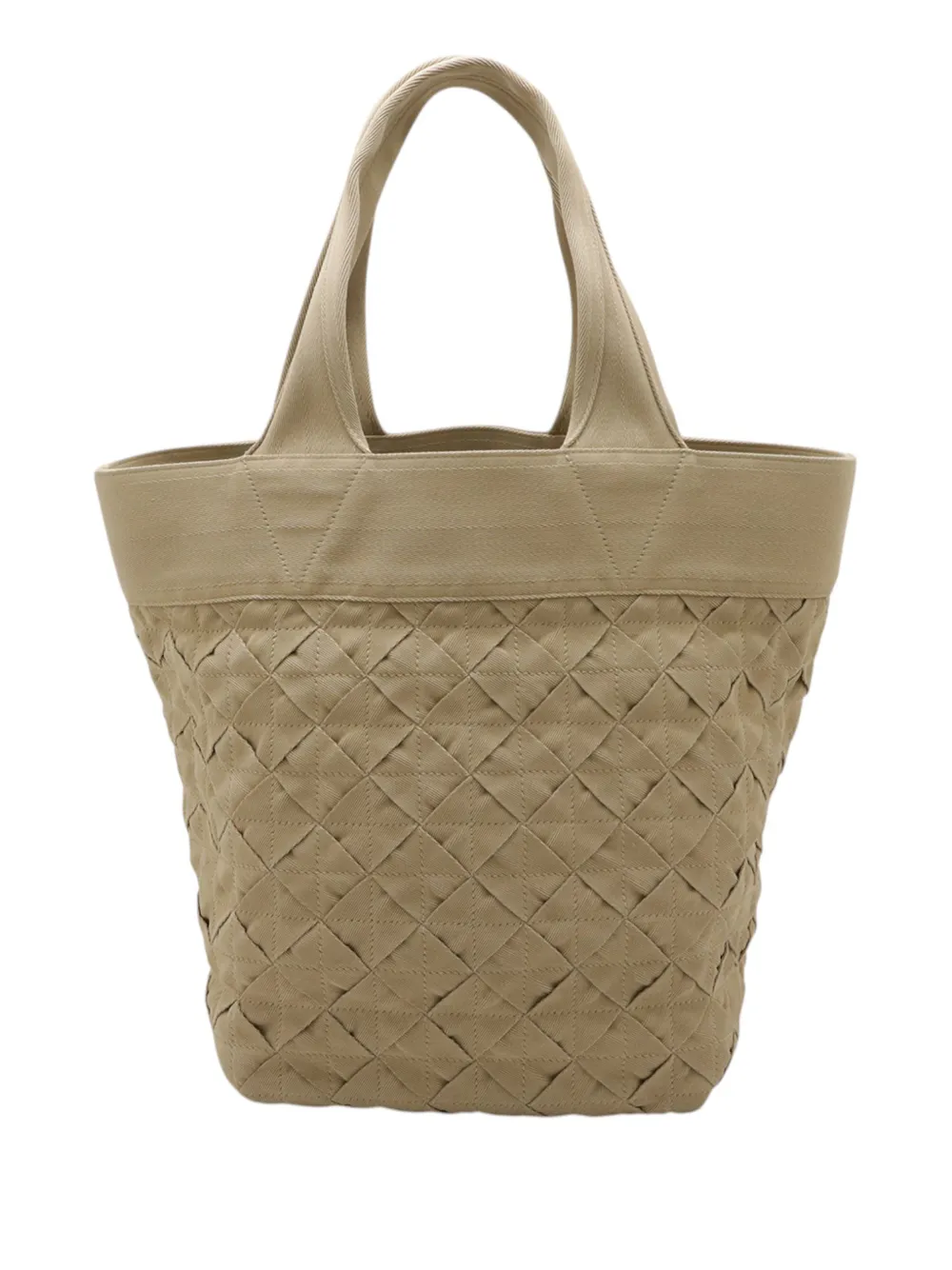 Bottega Veneta Pre-Owned 2012-2026 Intrecciato Tote Bag aus Canvas - Nude