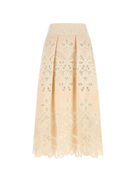 Elie Saab falda larga con bordado