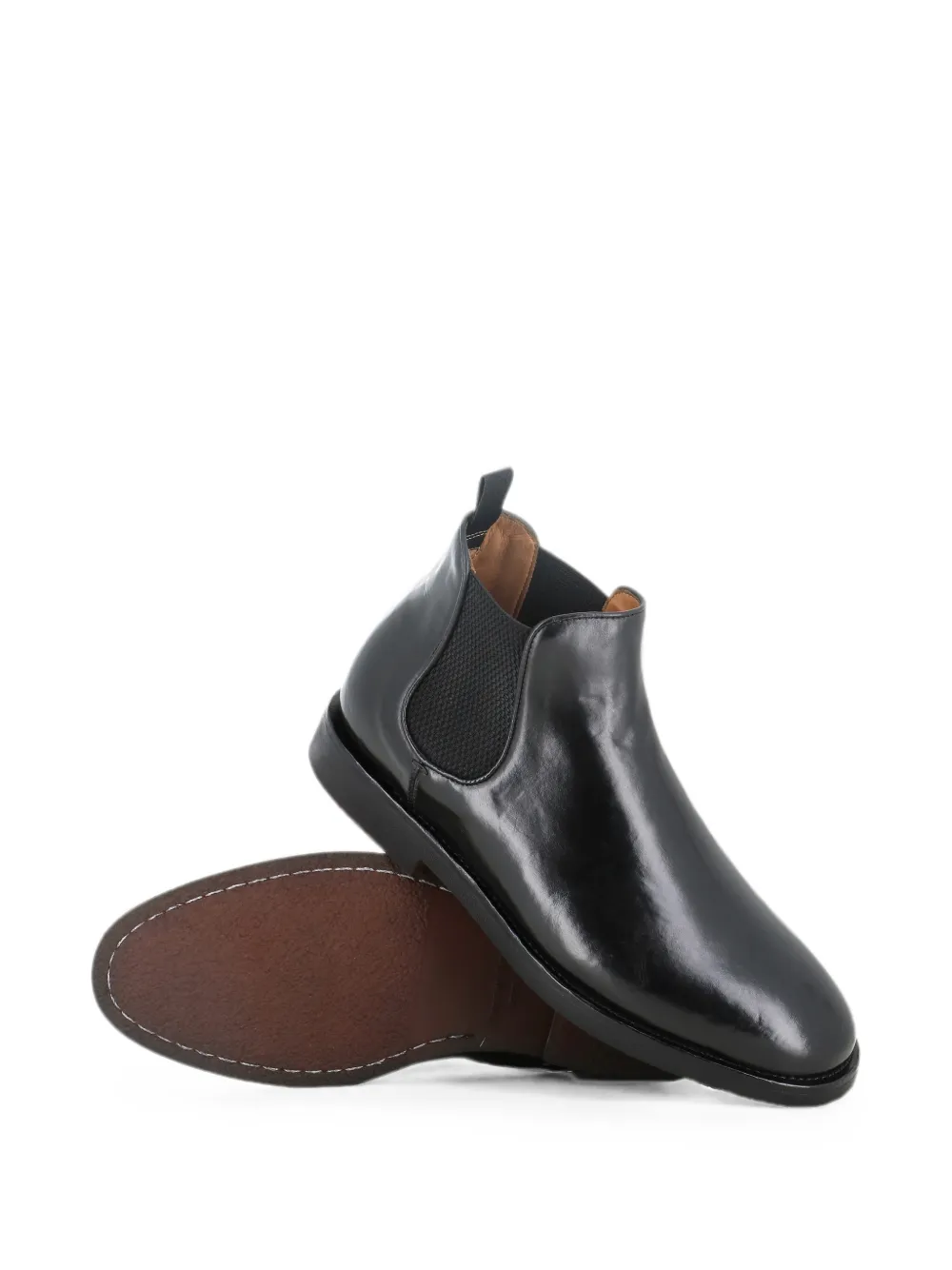 Officine Creative leather Chelsea boots Zwart