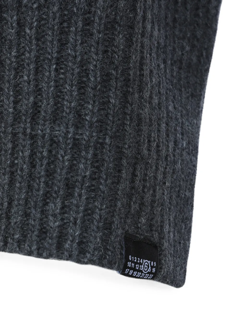 MM6 Maison Margiela Ribgebreide trui Grijs