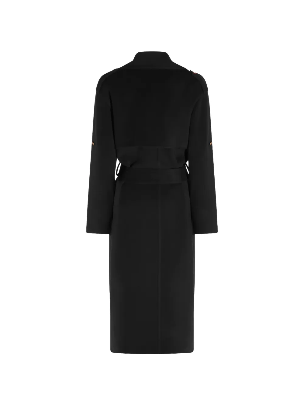 Alberta Ferretti Belted Double-breasted Coat In Black