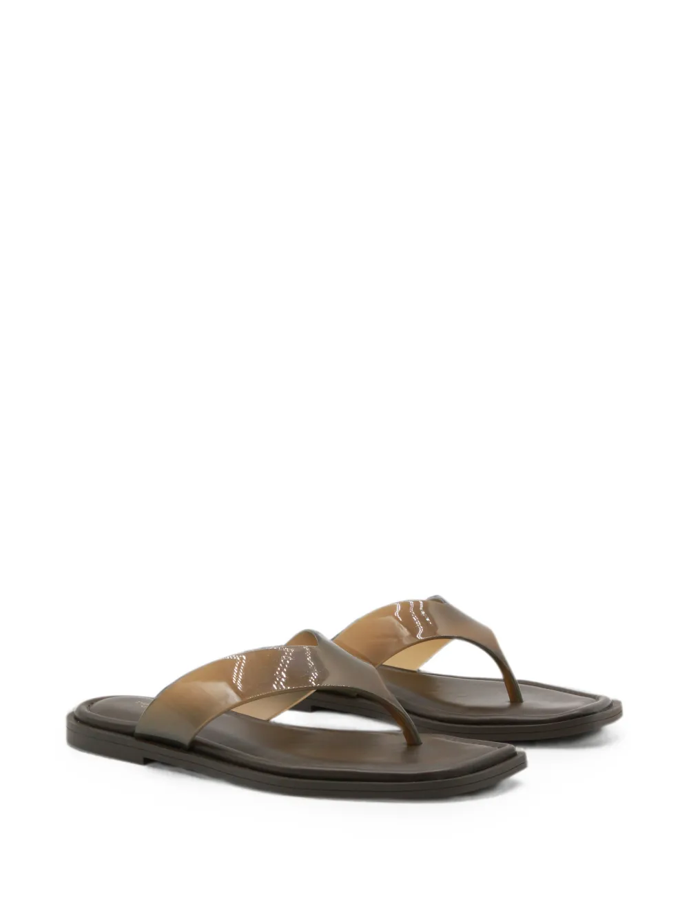 rag & bone transparent-strap square-toe flip-flops Bruin
