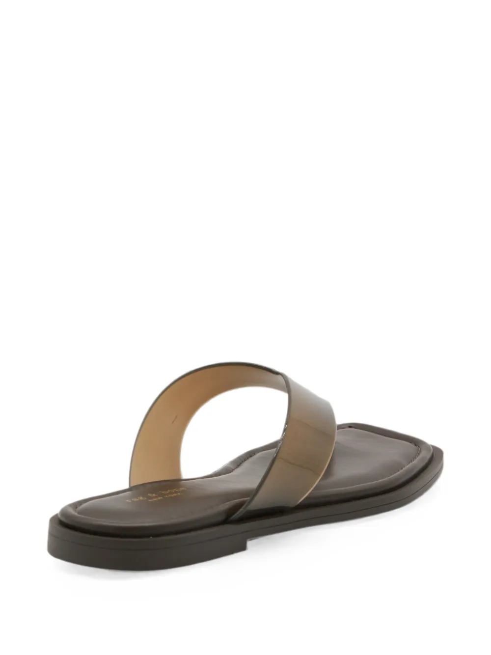 rag & bone transparent-strap square-toe flip-flops Bruin