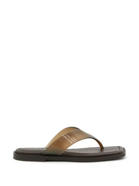 rag & bone chanclas con puntera cuadrada y tira transparente