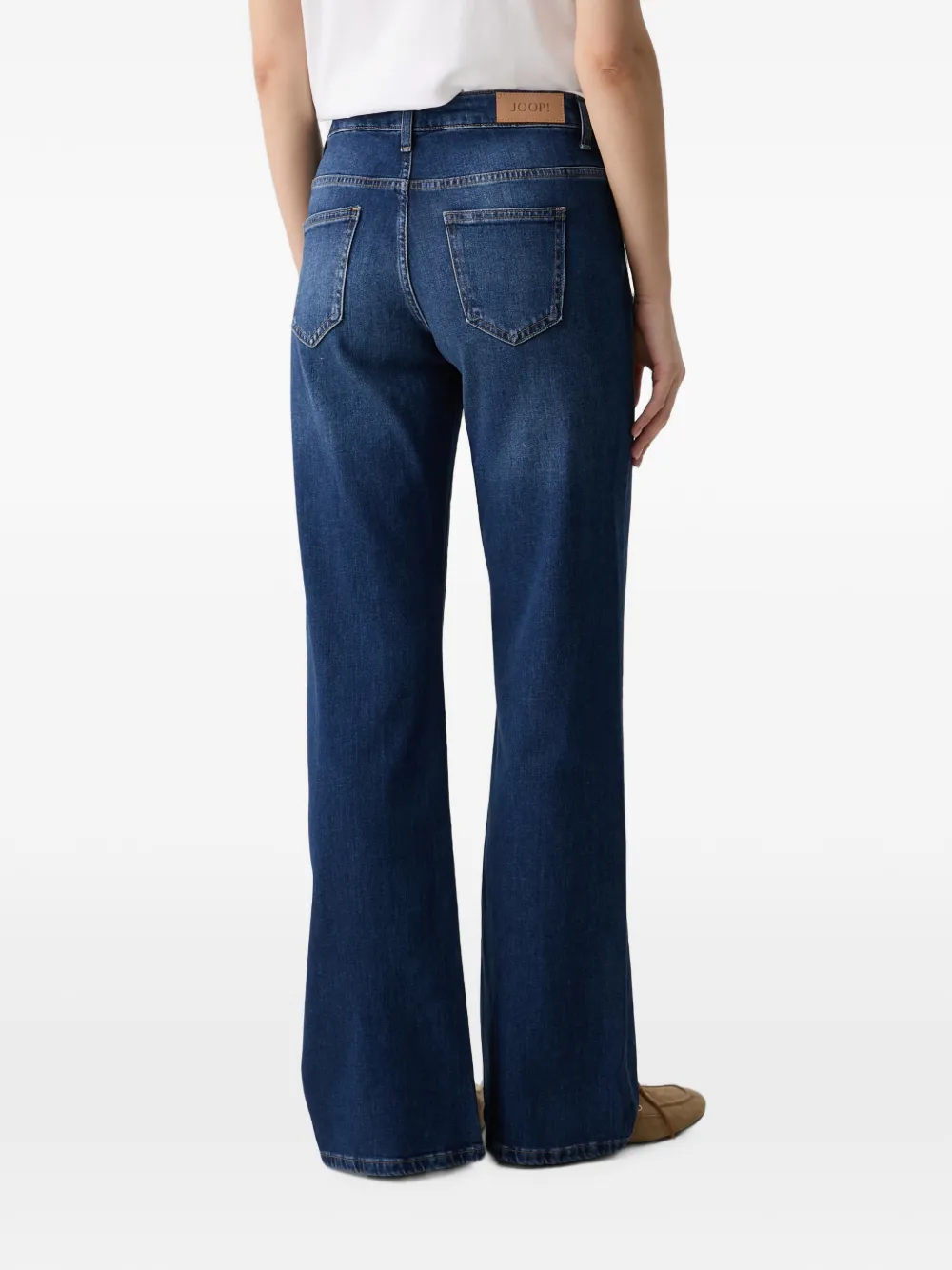 Joop! Jeans met logopatch Blauw