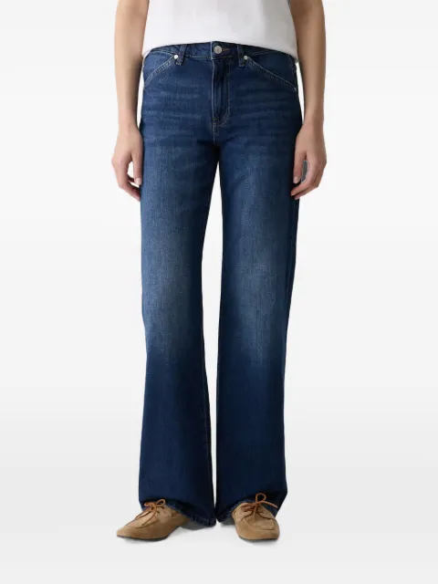 Joop! logo-patch wide-leg jeans