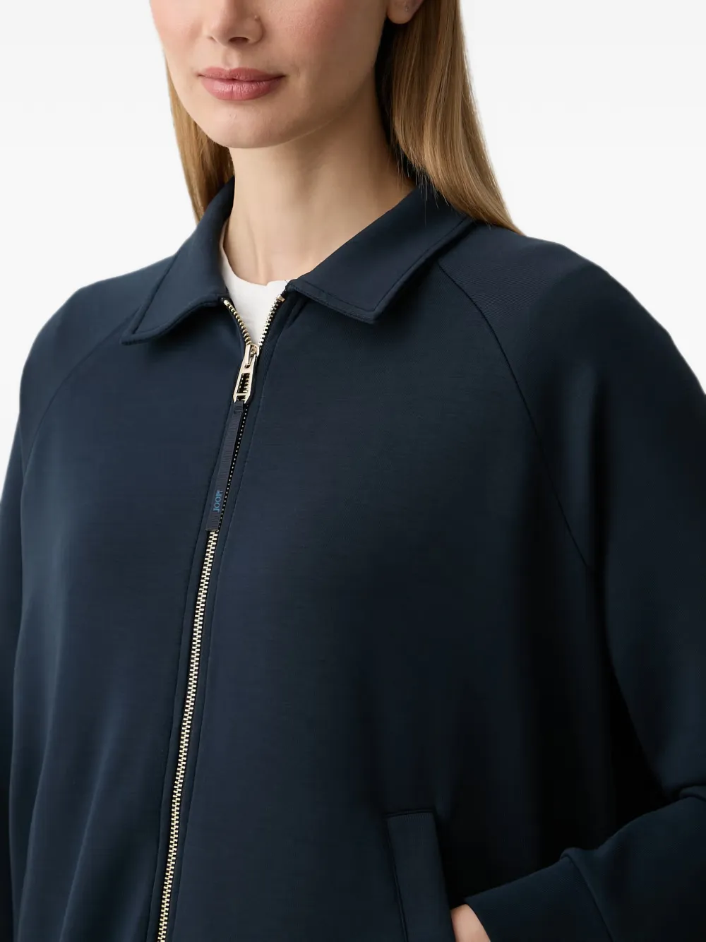 Joop! Jack met trekkoord en raglan mouwen Blauw