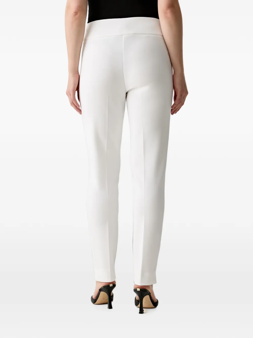 Joseph Ribkoff logo-plaque slim-fit trousers Wit