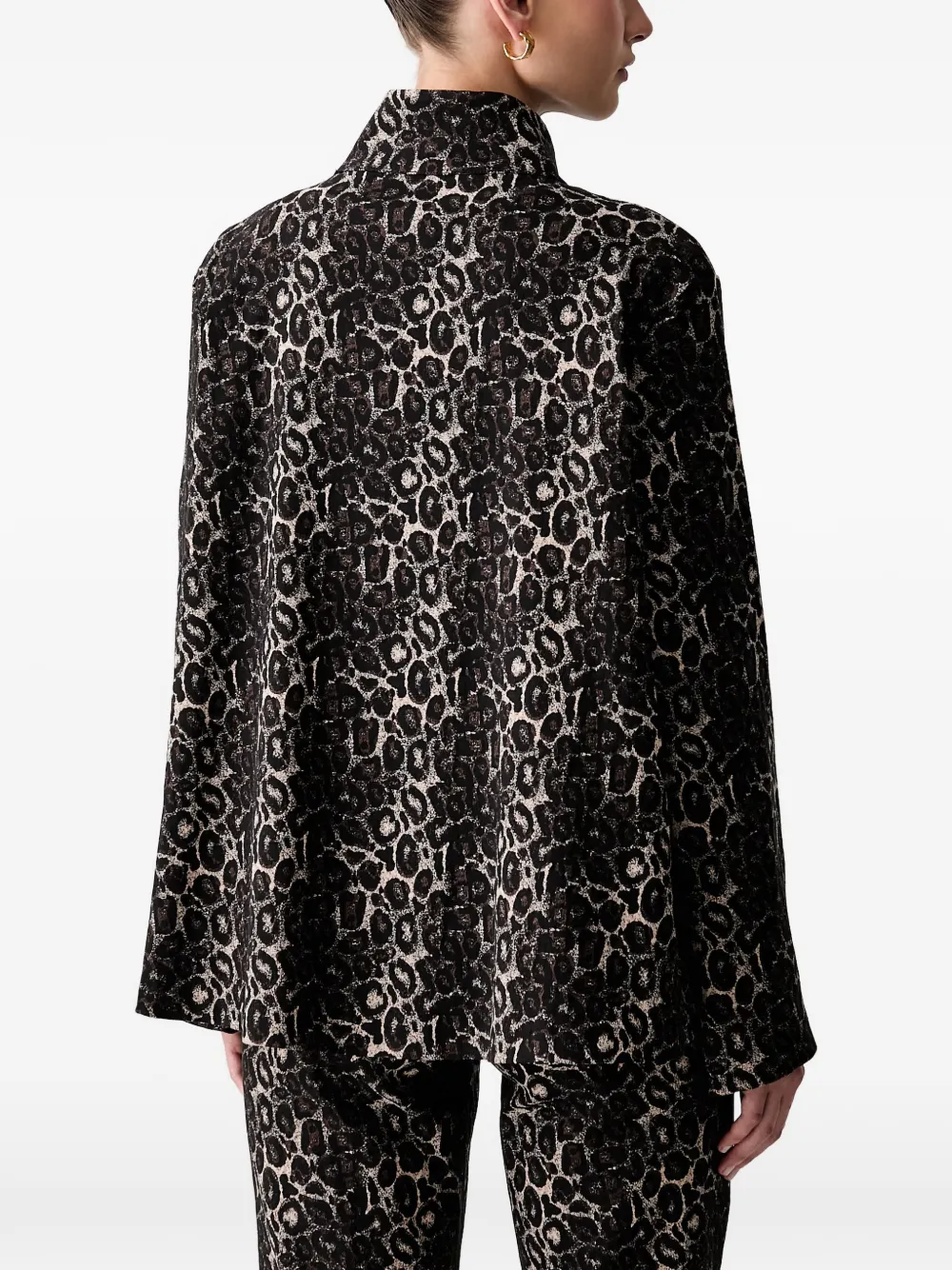 Joseph Ribkoff Jack met luipaardprint Zwart
