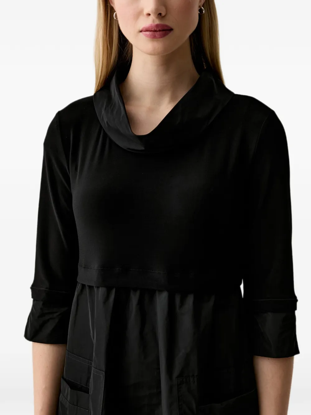 Joseph Ribkoff Midi-jurk met col Zwart