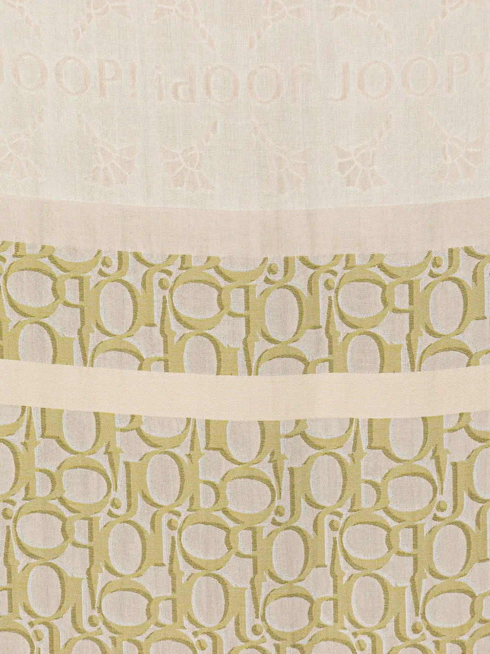 Joop! Sjaal met logoprint Beige