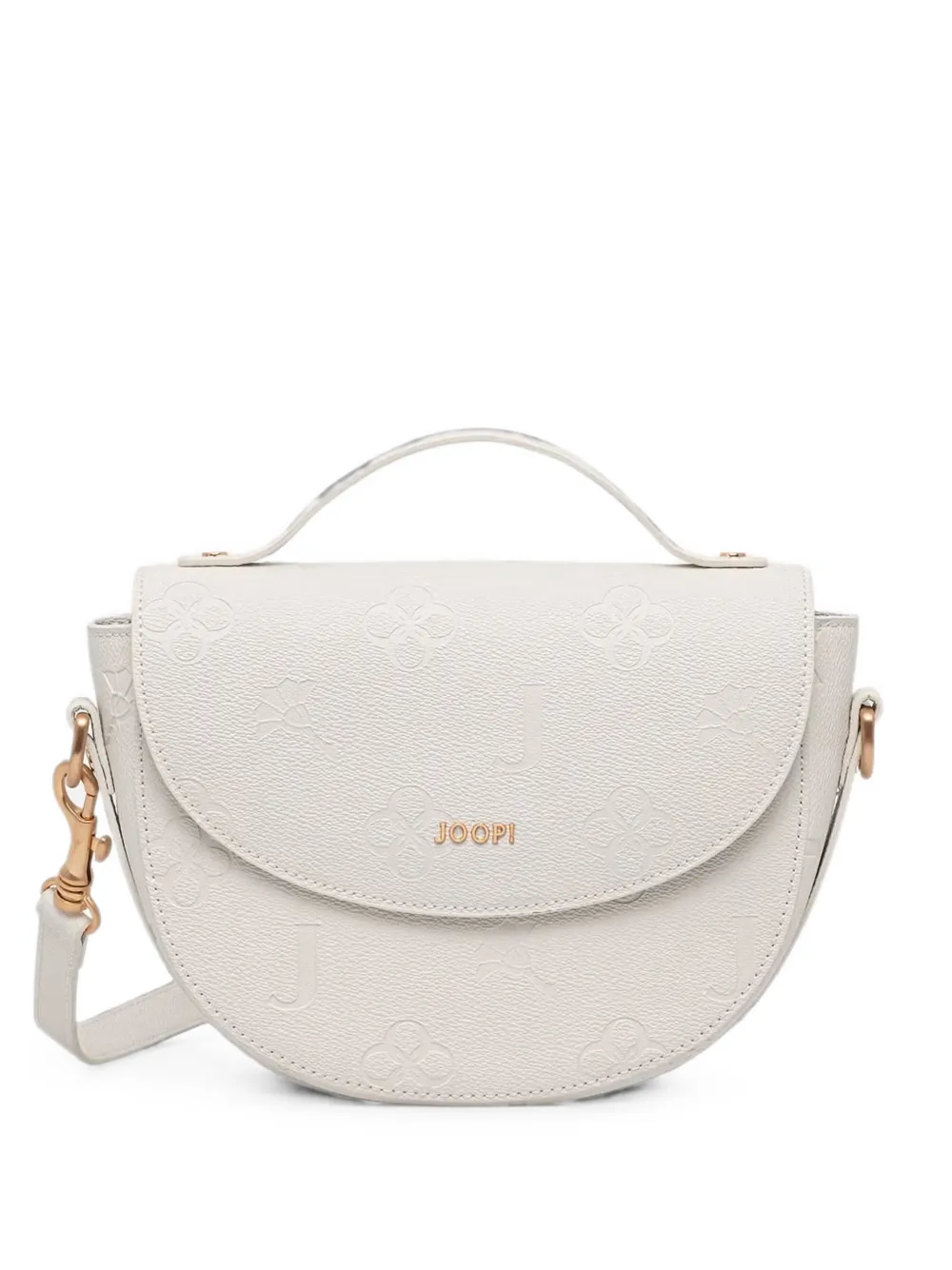 Joop! logo-embossed shoulder bag - Nude