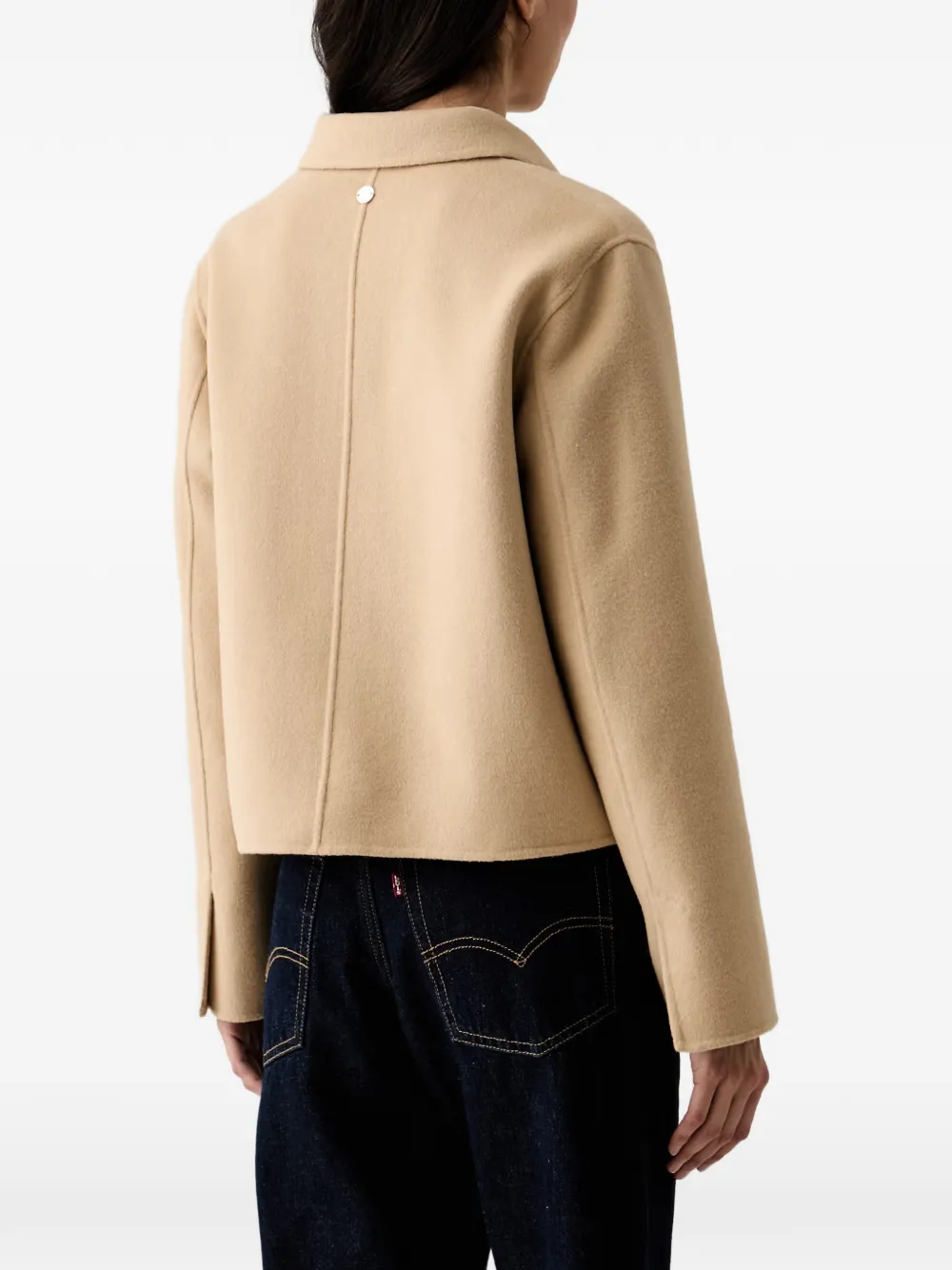 Joop! Jack met klepzak en knoopsluiting Beige