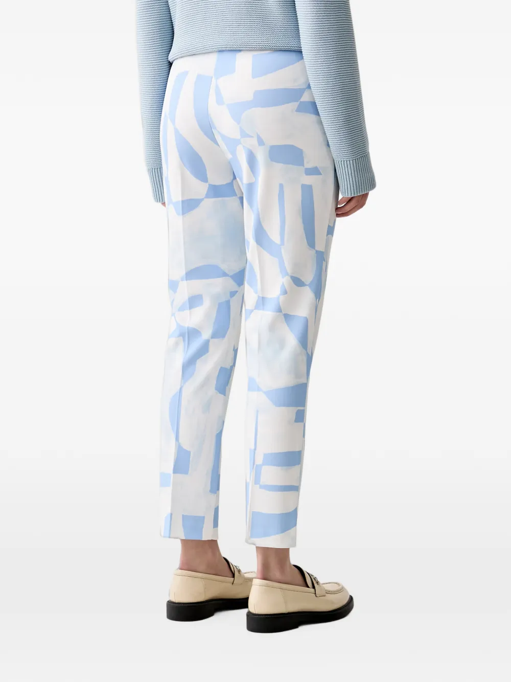 Joseph Ribkoff abstract-print cropped trousers Wit