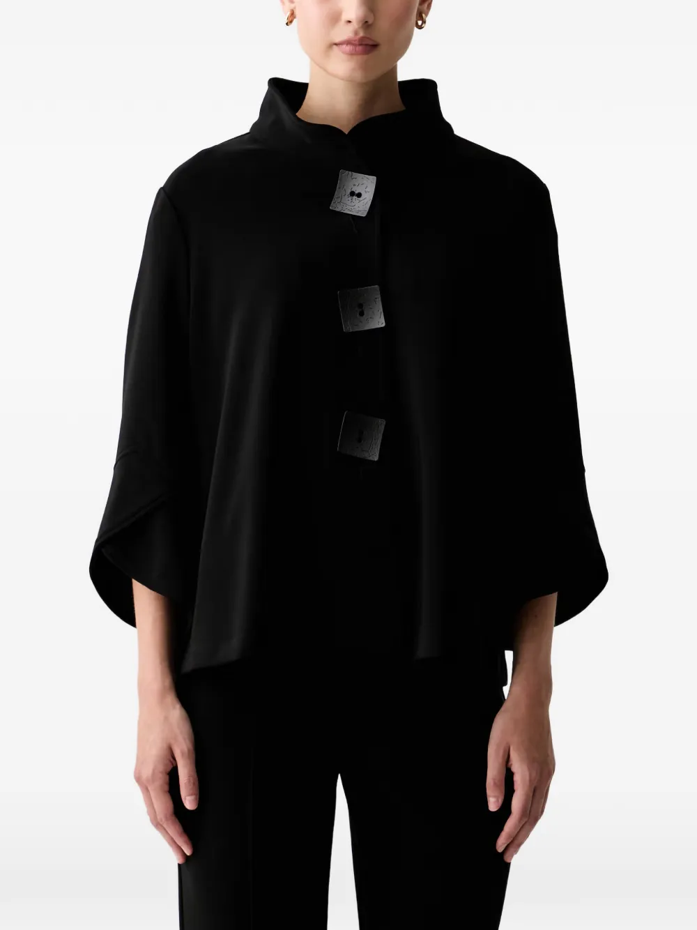 Joseph Ribkoff Jacke mit Knopfleiste - Schwarz