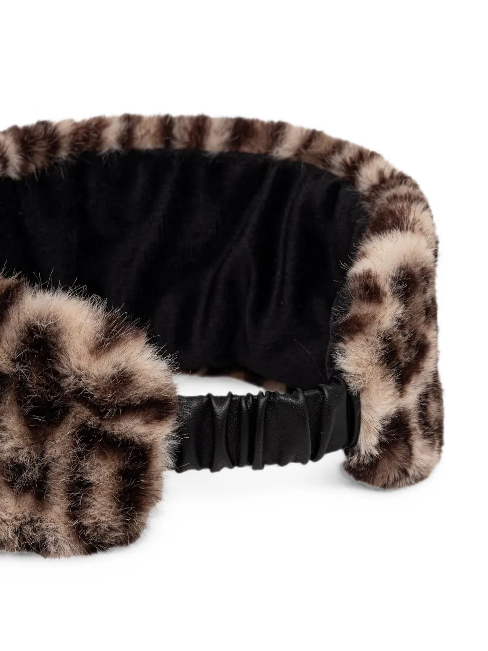 Joseph Ribkoff Haarband van imitatiebont met luipaard-print Beige
