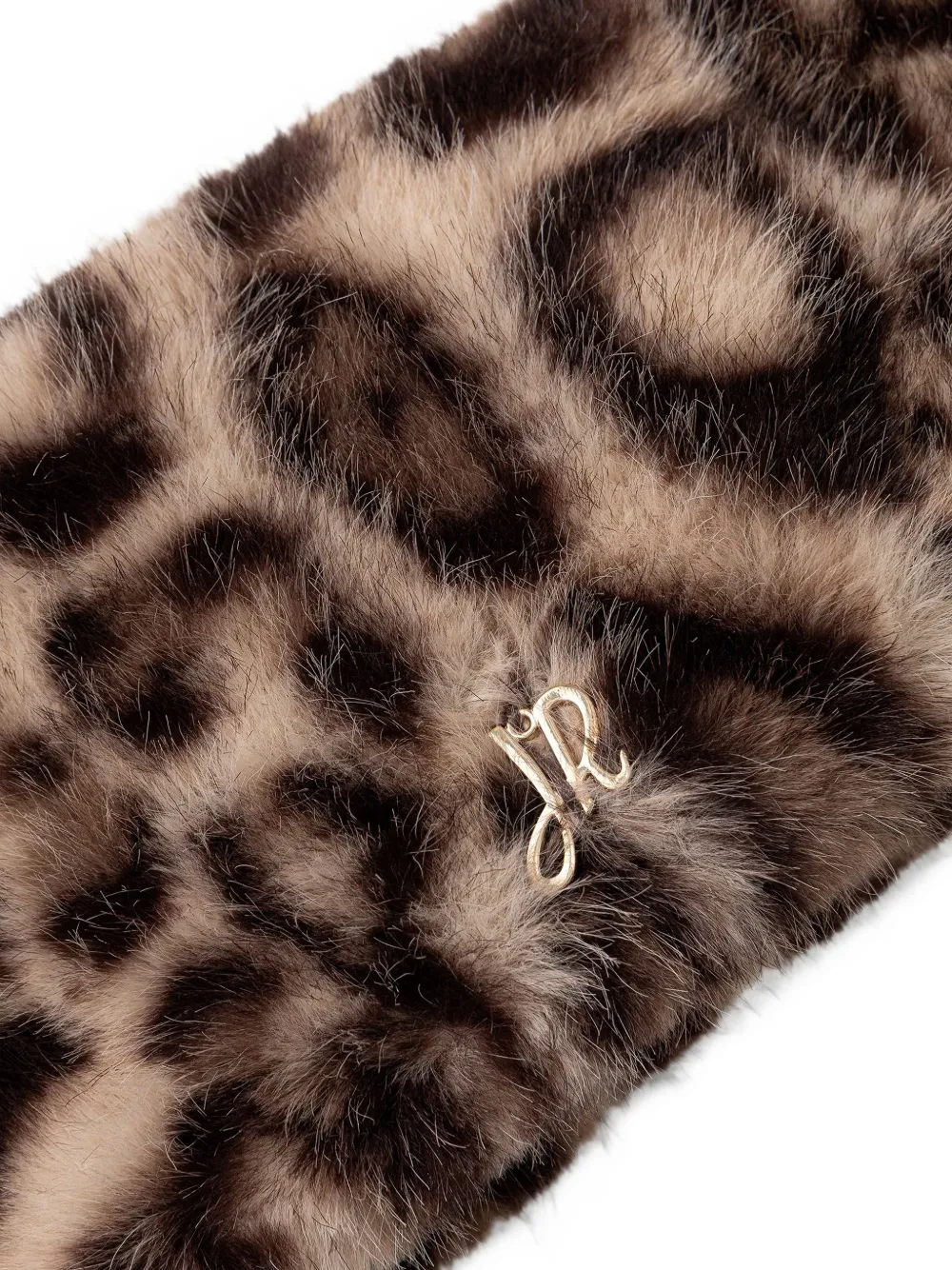 Joseph Ribkoff Haarband van imitatiebont met luipaard-print Beige
