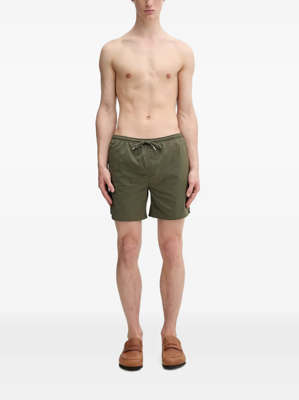 Filling Pieces Zwembroek met geborduurd logo Groen