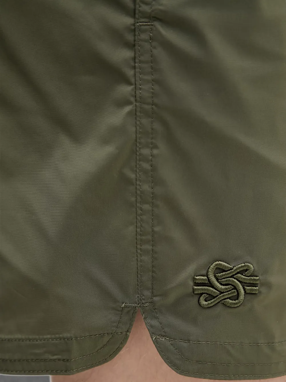 Filling Pieces Zwembroek met geborduurd logo Groen