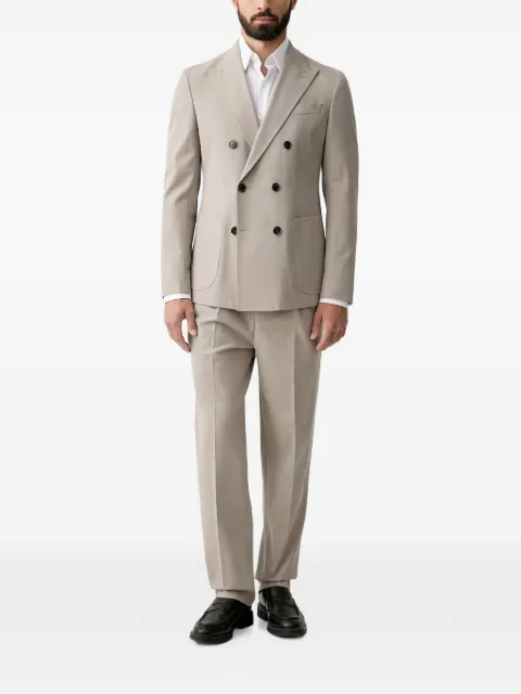 Joop! double-breasted peak-lapel suit