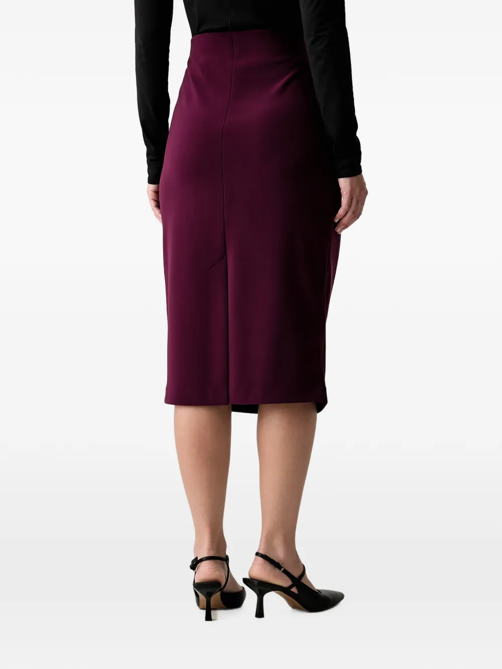 Joseph Ribkoff Midi-rok met split Rood