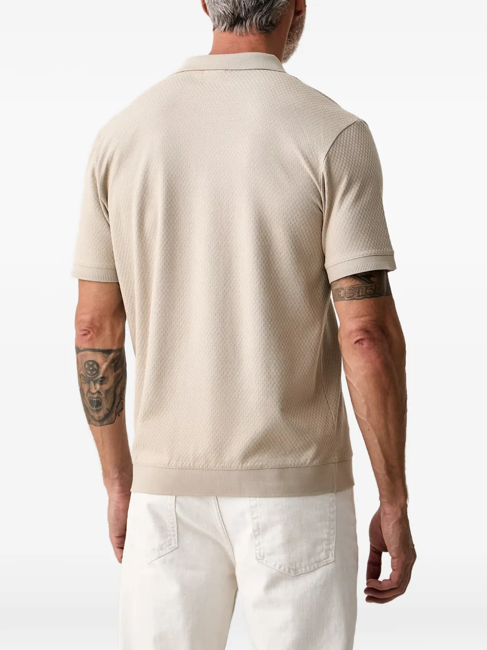 Joop! Poloshirt met rits Beige