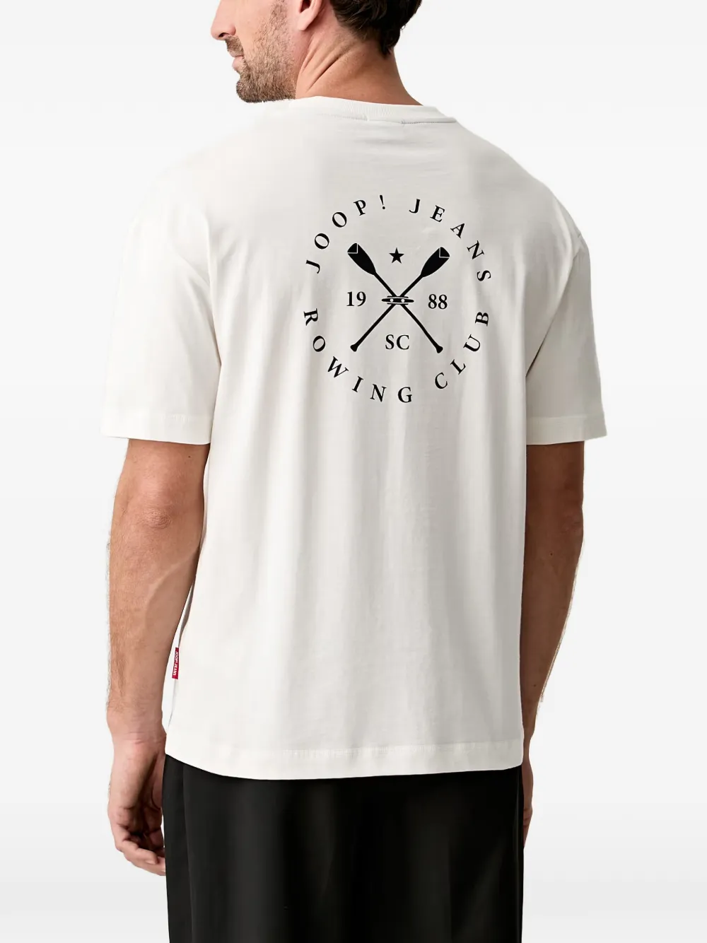 Joop! T-shirt met logoprint Beige