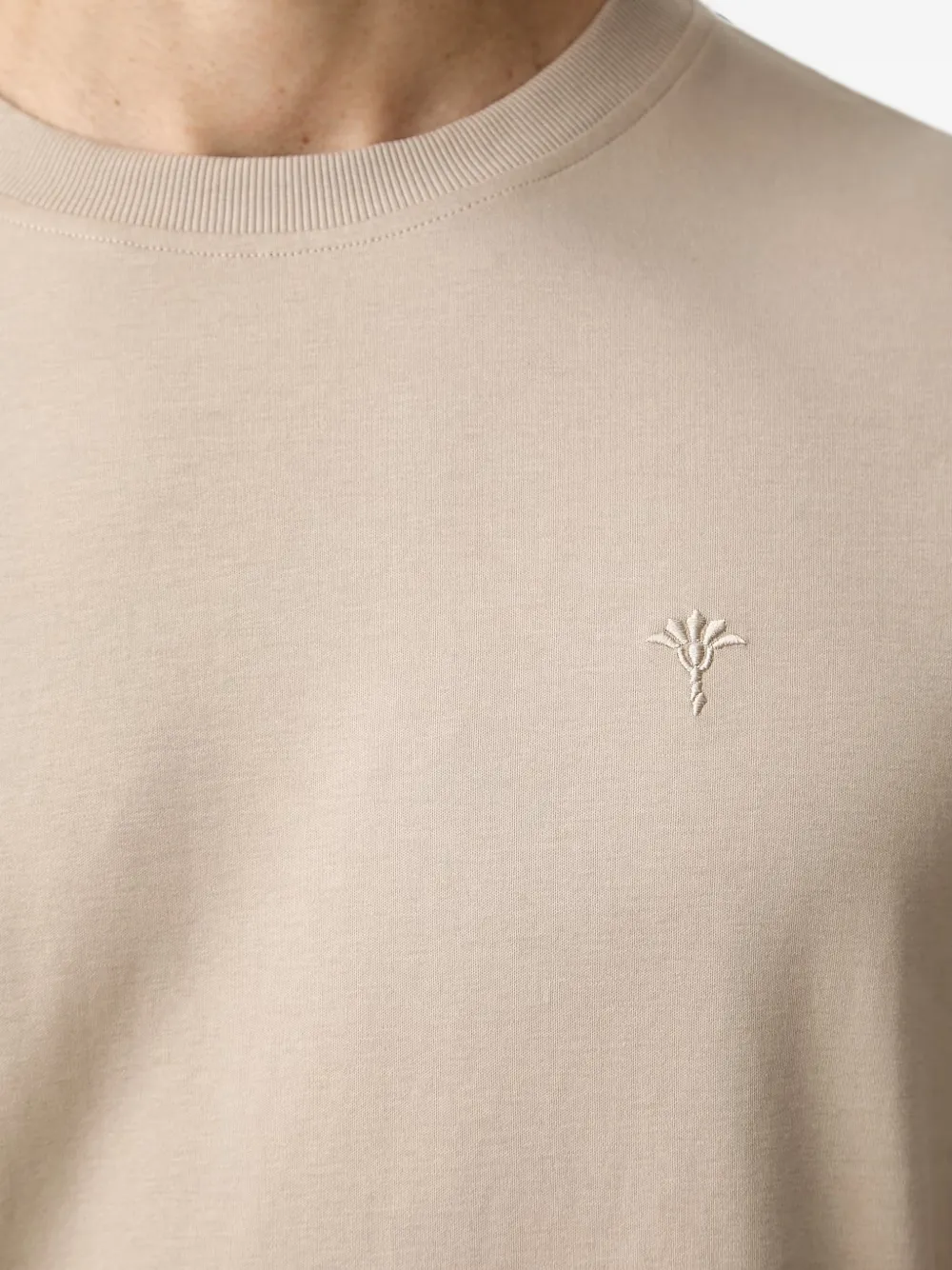 Joop! Priamo T-shirt met geborduurd logo Beige