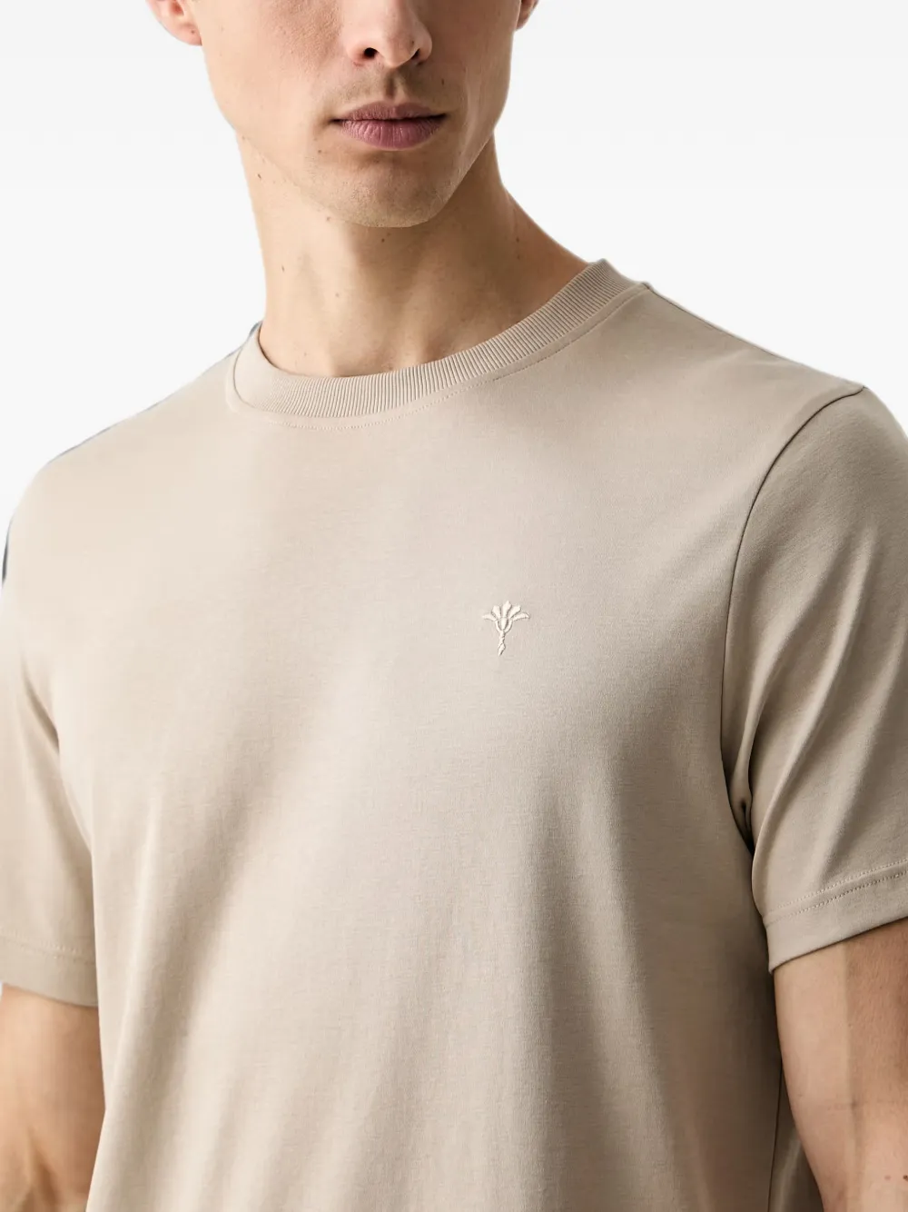 Joop! Priamo T-shirt met geborduurd logo Beige