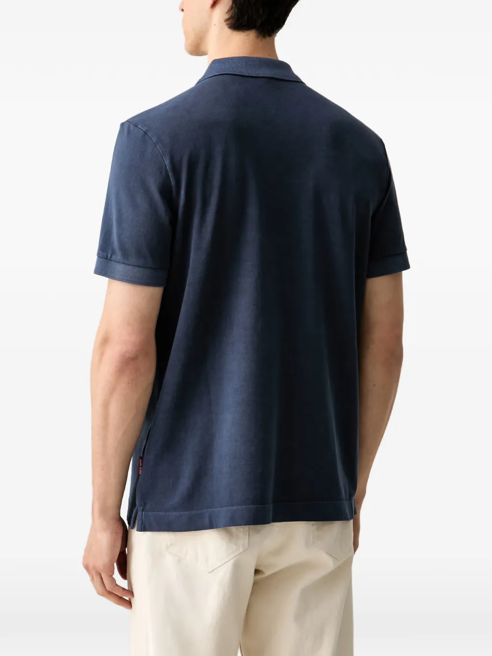Joop! T-shirt met logopatch Blauw